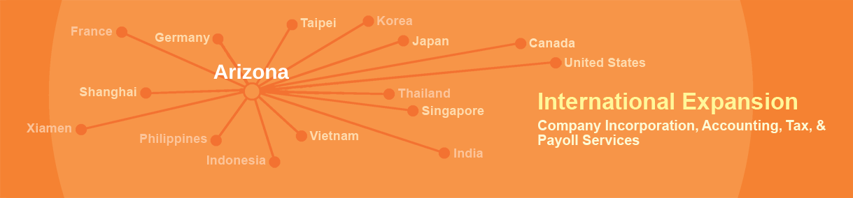 International Expansion for Companies based in PHX: Evershine company registration, accounting, tax, payroll services assist your company to expand the business internationally.